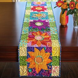 Cheerful Bloom Table Runner - Made to Order TABLE928