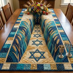 Sacred Wheat Path Table Runner - Made to Order TABLE928
