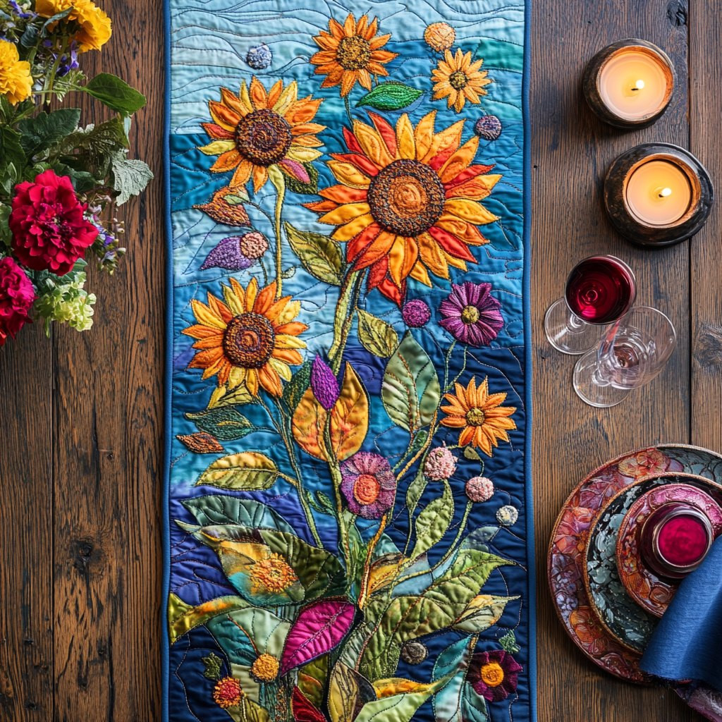 Rustic Petals Table Runner - Made to Order TABLE928