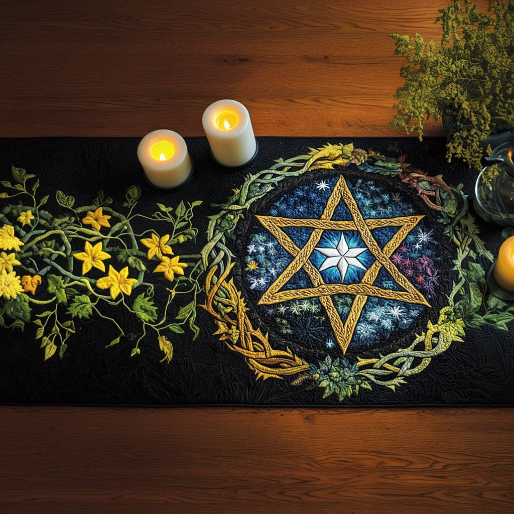 Sacred Spiral Cosmos Table Runner - Made to Order TABLE928