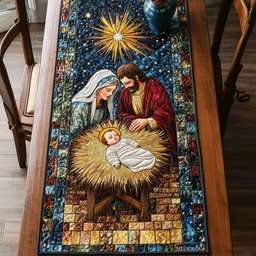 Sacred Star Family Table Runner - Made to Order TABLE928