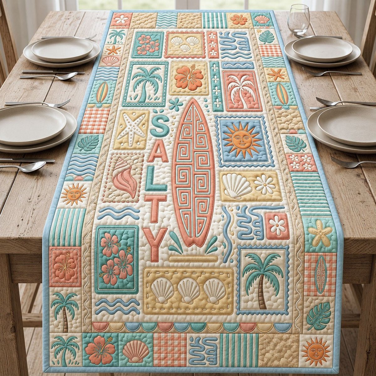 Salty Beach Table Runner - Made to Order TABLE928