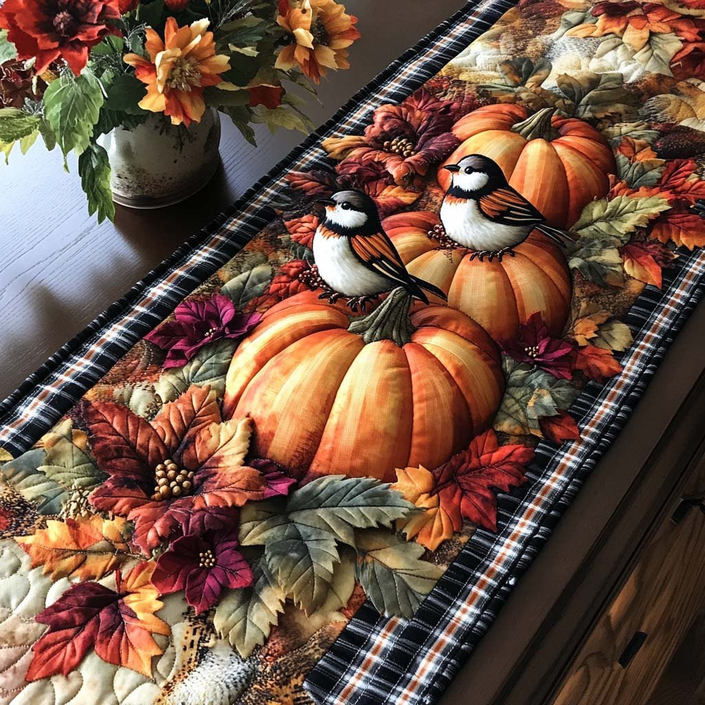 Rustling Bird Wings Table Runner - Made to Order TABLE928