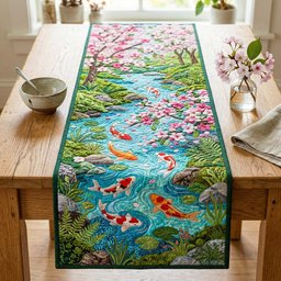 Sakura Koi Table Runner - Made to Order TABLE928