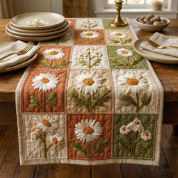 Rustic Daisy Table Runner - Made to Order TABLE928