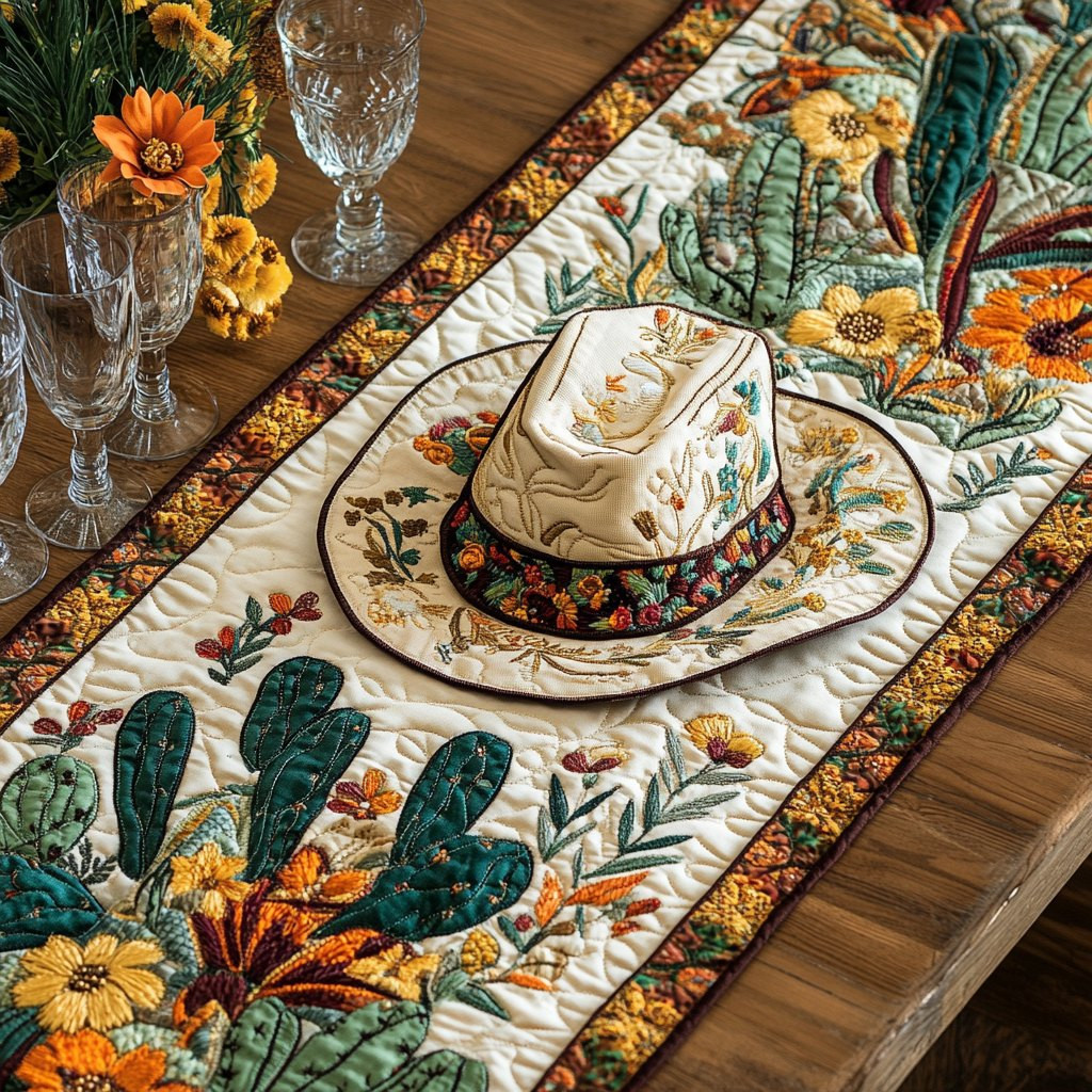 Rustic Hat Table Runner - Made to Order TABLE928