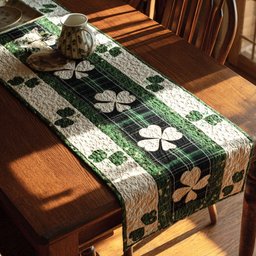 Rustic Shamrock Table Runner - Made to Order TABLE928