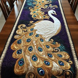 Royal Plumage Table Runner - Made to Order TABLE928