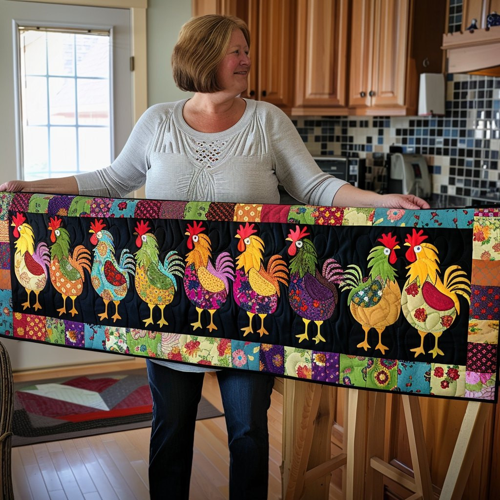 Regal Roosters Table Runner - Made to Order TABLE928