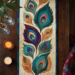 Regal Plumage Table Runner - Made to Order TABLE928