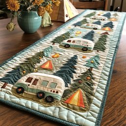 Rolling Campers Table Runner - Made to Order TABLE928