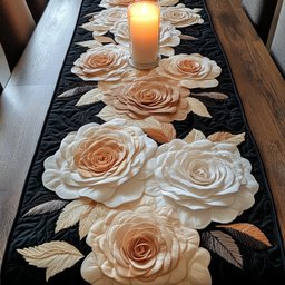 Rosy Whispers Table Runner - Made to Order TABLE928