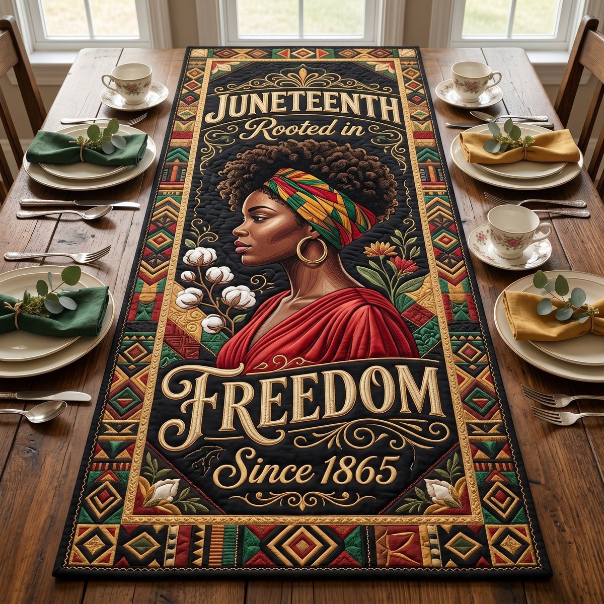 Rooted Freedom Table Runner - Made to Order TABLE928
