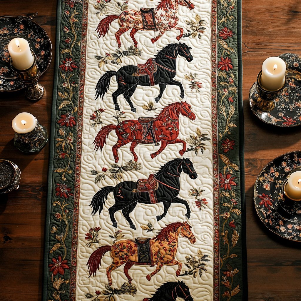 Regal Equestrian Table Runner - Made to Order TABLE928