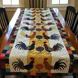 Rooster Patchwork Table Runner - Made to Order TABLE928