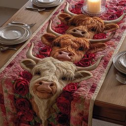 Rose Romance Table Runner - Made to Order TABLE928