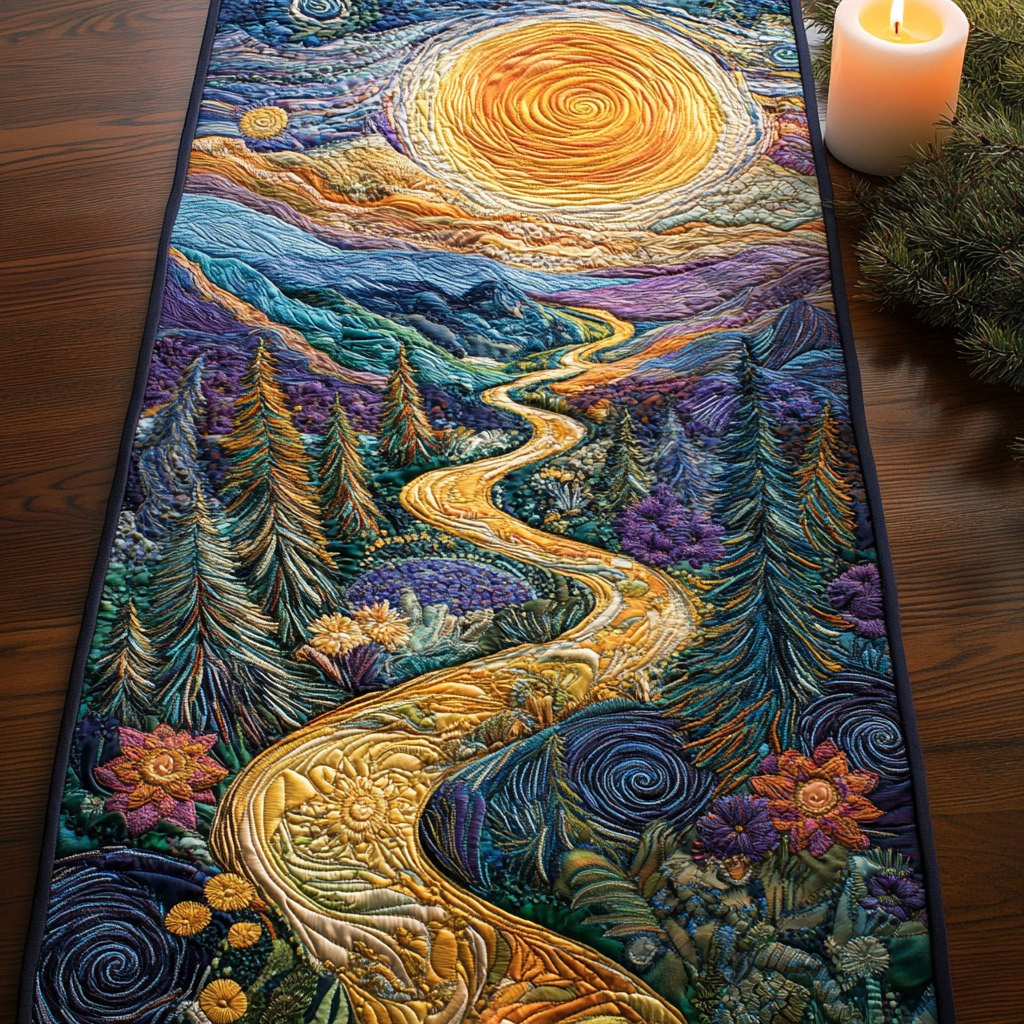 River Glow Table Runner - Made to Order TABLE928