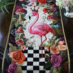 Royal Flamingo Table Runner - Made to Order TABLE928