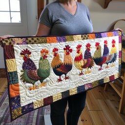 Rooster Rally Table Runner - Made to Order TABLE928