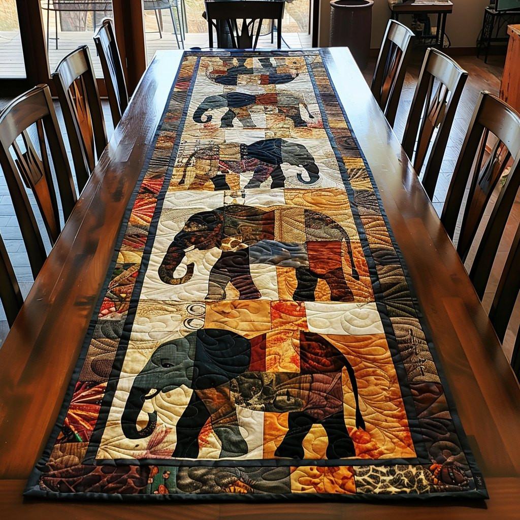 Regal Elephant Journey Table Runner - Made to Order TABLE928