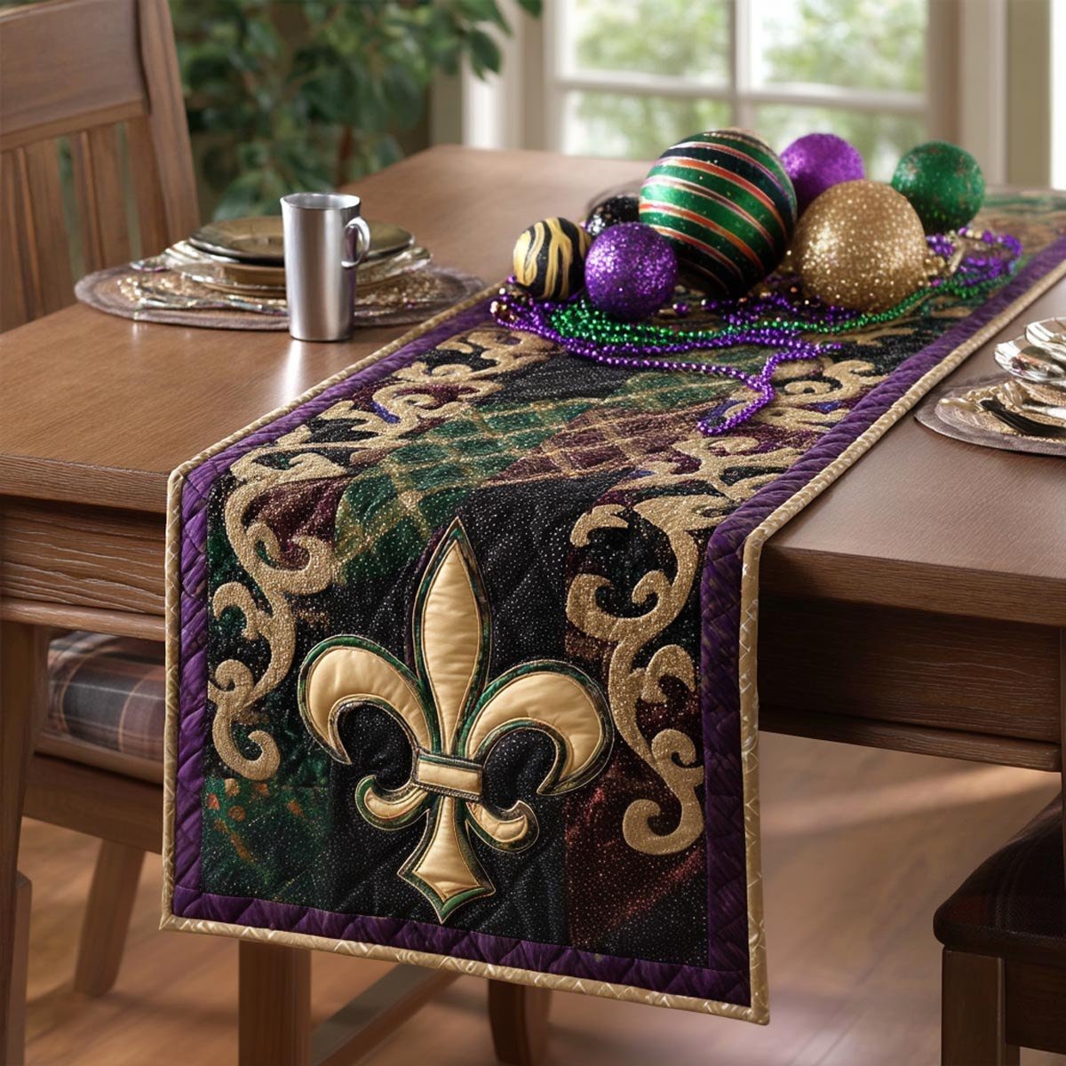 Royal Carnival Quillted Table Runner - Made to Order TABLE928