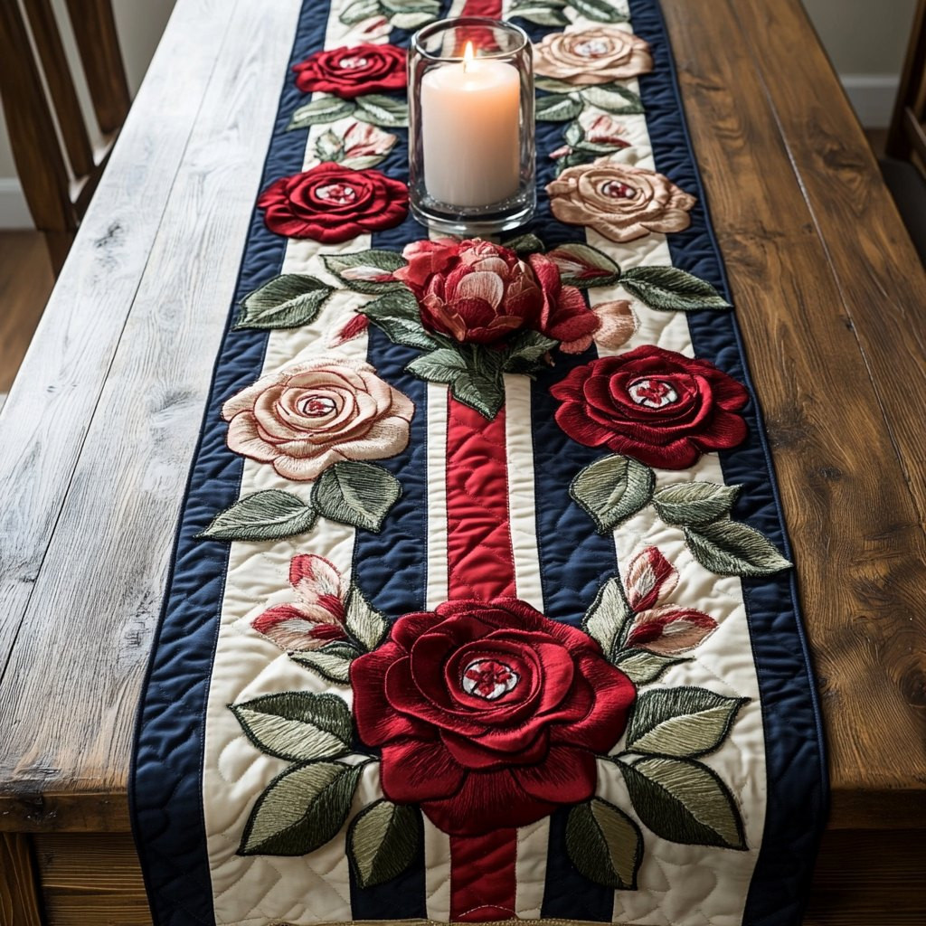 Rose Union Table Runner - Made to Order TABLE928