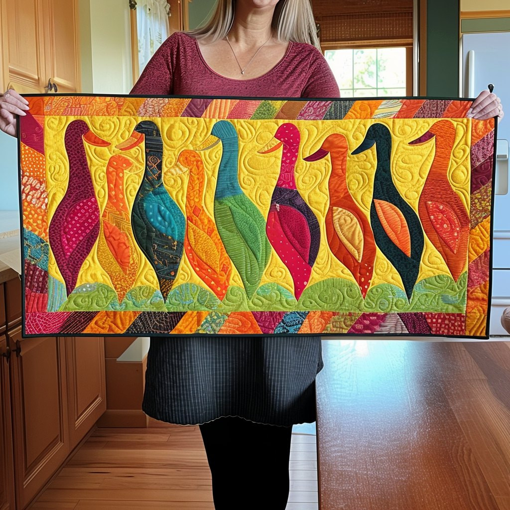 Radiant Duck Tail Table Runner - Made to Order TABLE928