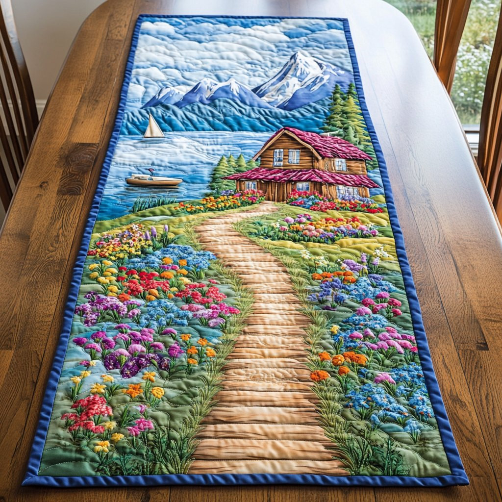 Quiet Horizon Table Runner - Made to Order TABLE928