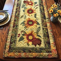 Radiant Sunflower Path Table Runner - Made to Order TABLE928