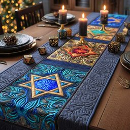 Radiant Star Celebration Table Runner - Made to Order TABLE928