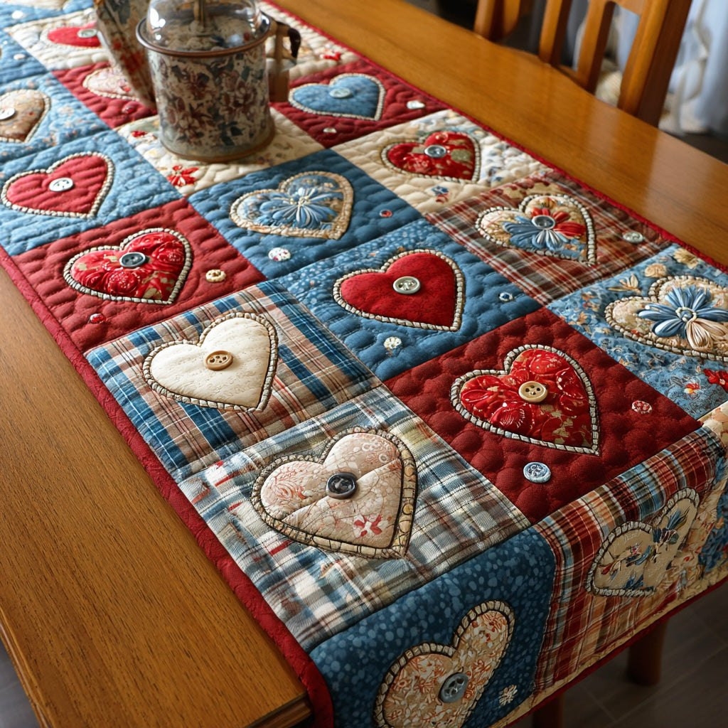 Pure Hearts Table Runner - Made to Order TABLE928