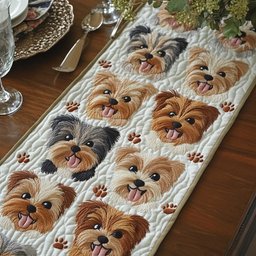 Puppy Parade Table Runner - Made to Order TABLE928