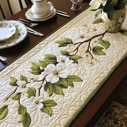 Pure Blossoms Table Runner - Made to Order TABLE928