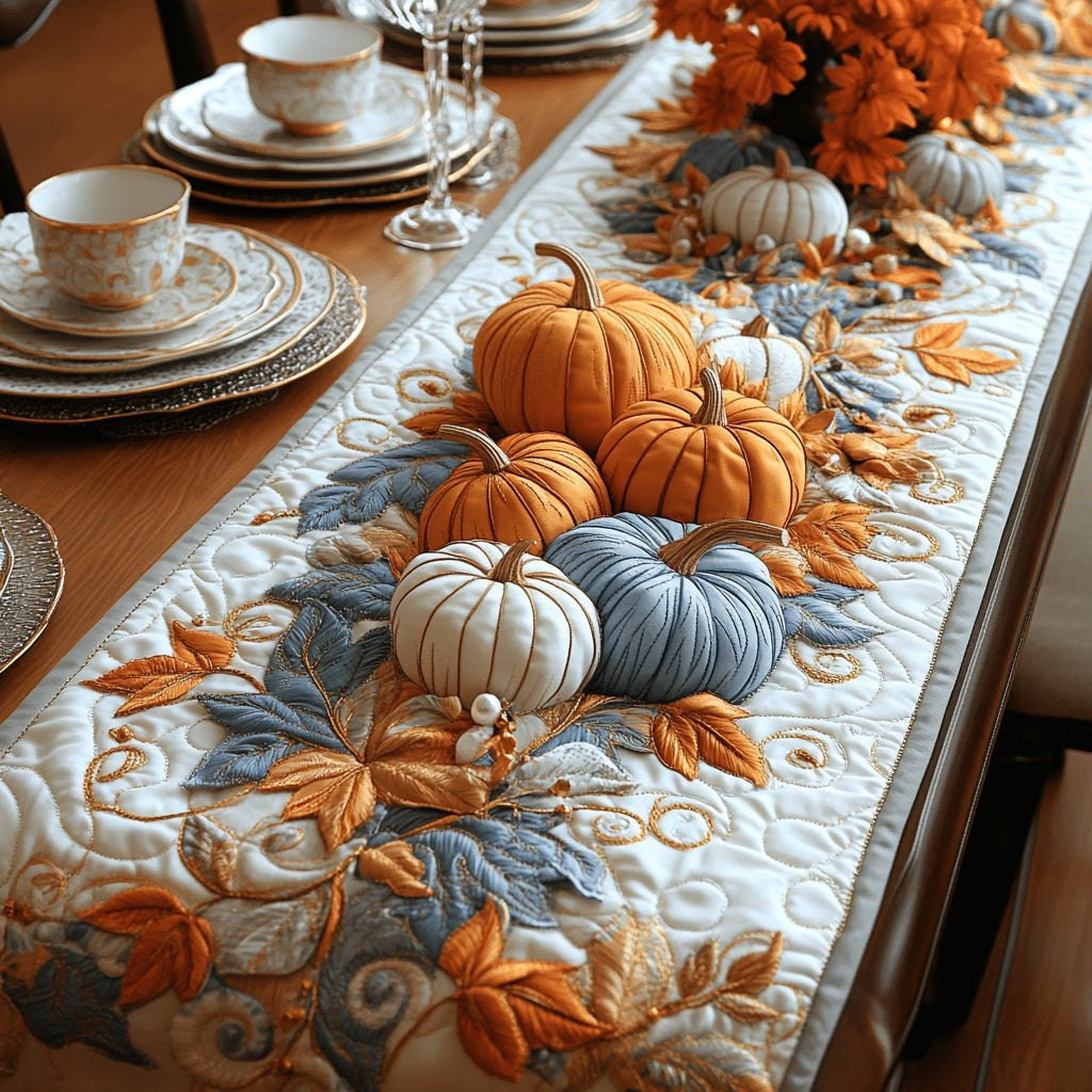 Pumpkin Wishes Table Runner - Made to Order TABLE928