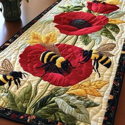 Poppy Buzz Table Runner - Made to Order TABLE928