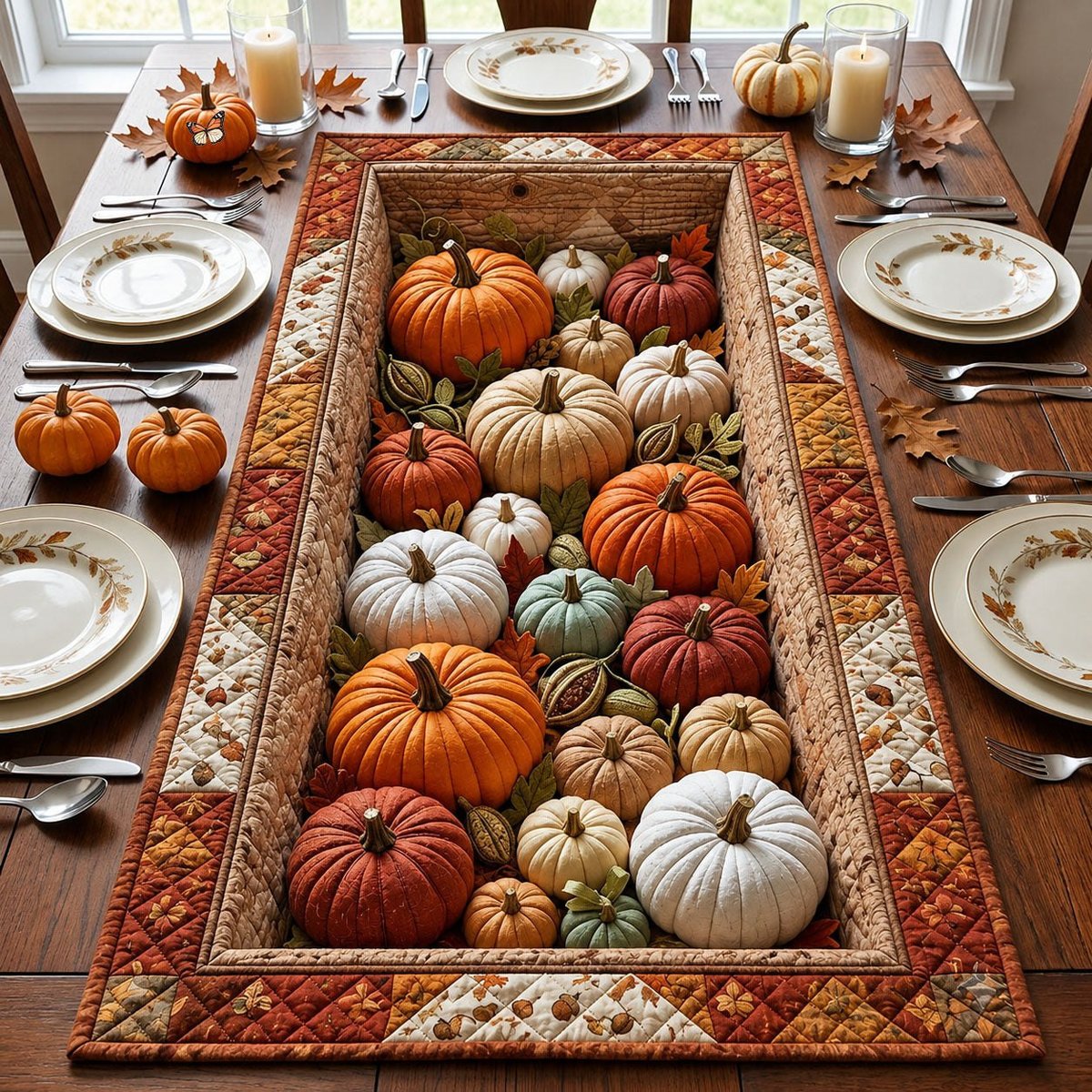 Pumpkin Abyss Table Runner - Made to Order TABLE928