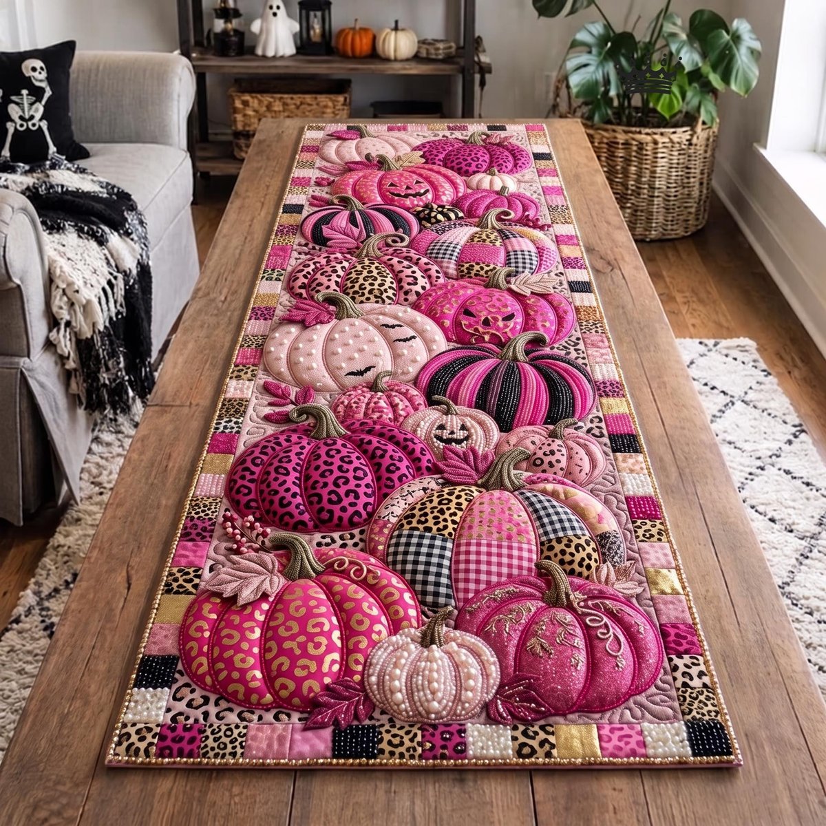Pumpkin Blush Table Runner - Made to Order TABLE928