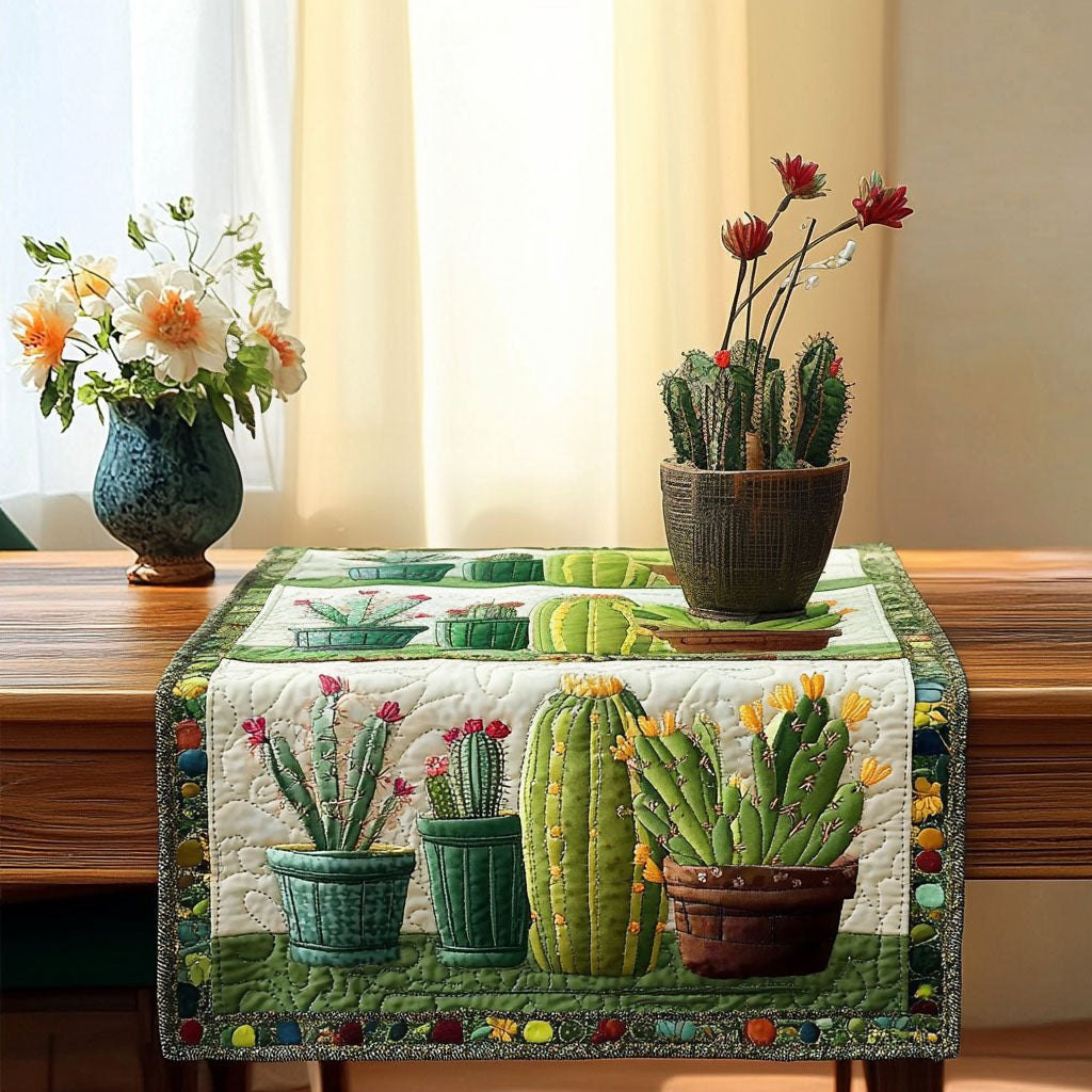 Potted Greens Table Runner - Made to Order TABLE928