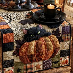 Pumpkin Familiar Table Runner - Made to Order TABLE928