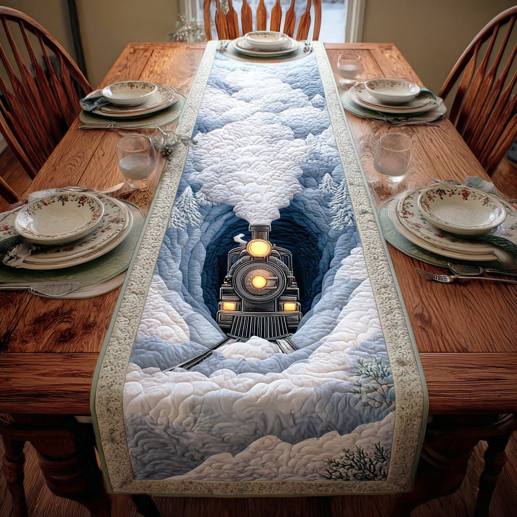 Polar Train Trail Table Runner - Made to Order TABLE928
