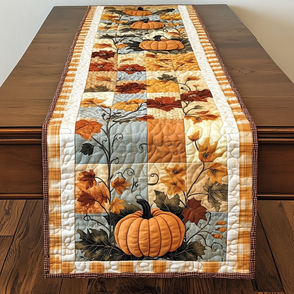 Pumpkin Joyful Moments Table Runner - Made to Order TABLE928