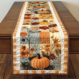 Pumpkin Joyful Moments Table Runner - Made to Order TABLE928