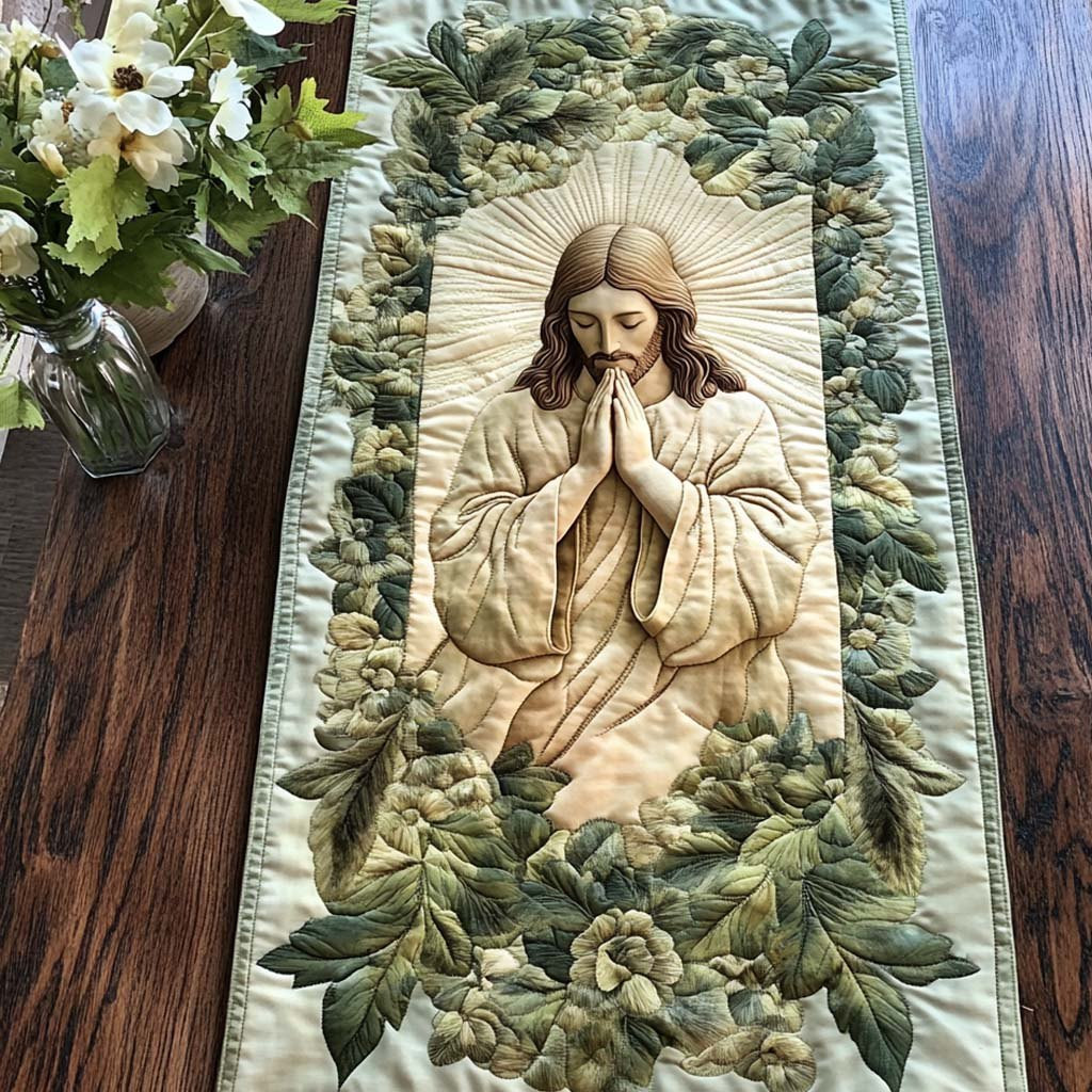 Prayerful Peace Table Runner - Made to Order TABLE928