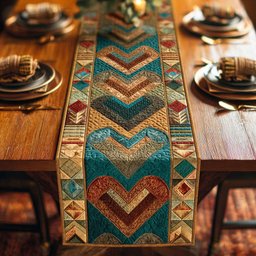 Prairie Hearts Table Runner - Made to Order TABLE928