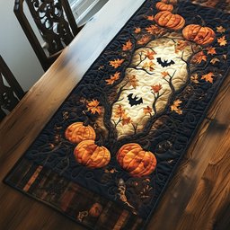 Pumpkibat Table Runner - Made to Order TABLE928