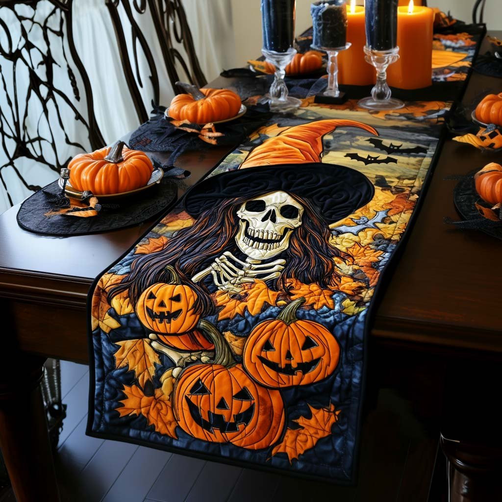 Pumpkin Witch Table Runner - Made to Order TABLE928