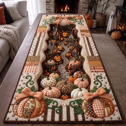 Pumpkin Bloom Table Runner - Made to Order TABLE928