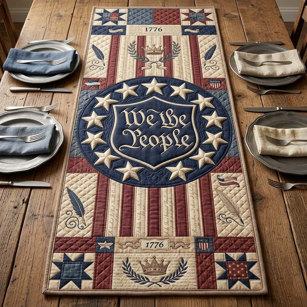People Crest Table Runner - Made to Order TABLE928