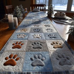 Paw Cottage Charm Table Runner - Made to Order TABLE928