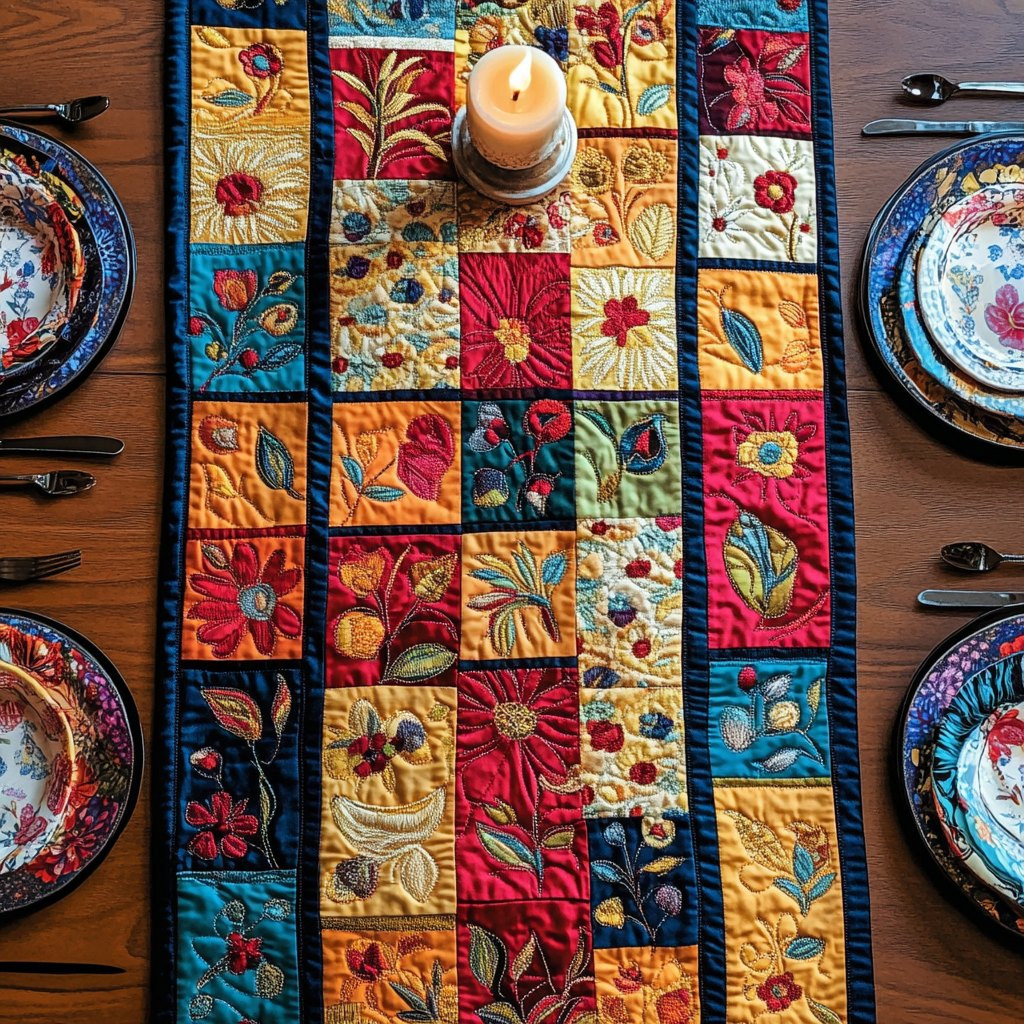 Patchwork Joy Table Runner - Made to Order TABLE928